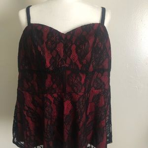 Torrid Lace Babydoll Bustier Top
